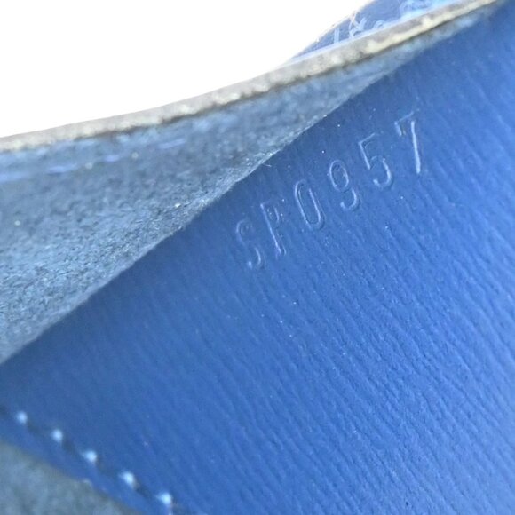 LOUIS VUITTON LV Logo Cluny Shoulder Bag Epi Leather Blue France M52255 85EF306 - Picture 15 of 15